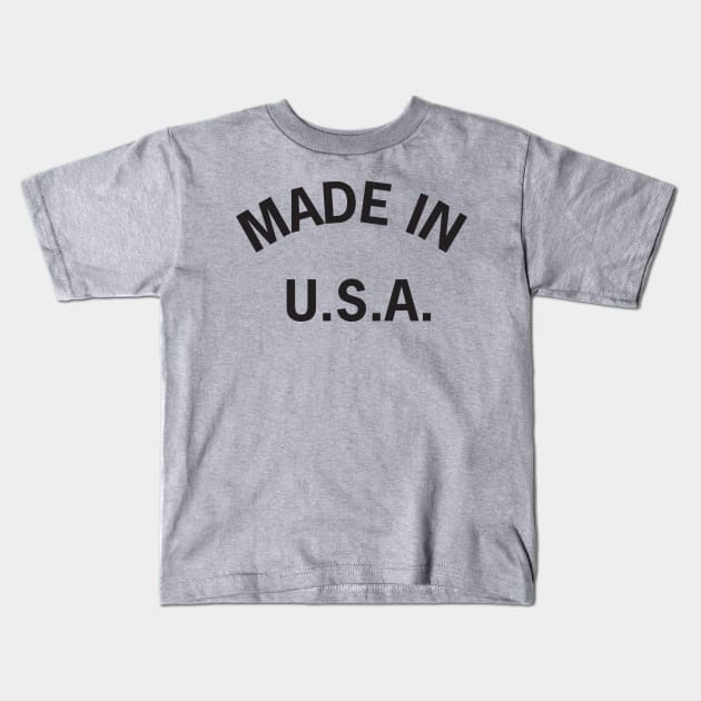 Made in USA Kids T-Shirt by elskepress